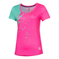 Amari Tech Round-Neck T-Shirt Damen - pink, mint