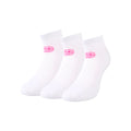 Leana No Show Tech Sportsocken 3er Pack Damen-Weiß,Pink