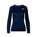 Mina Tech Roundneck Longsleeve Mädchen - dunkelblau,