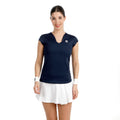 Crew 2.0 V-Neck T-Shirt Women-dark blue