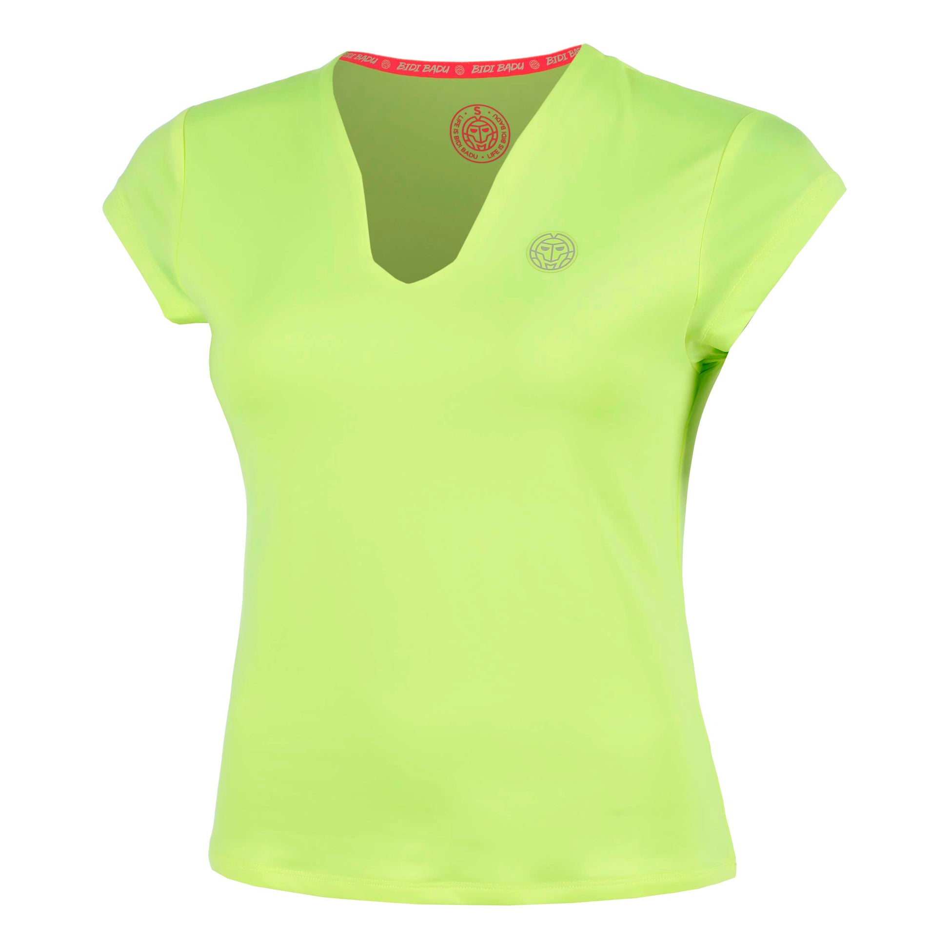 BIDI BADU Out of Control V-Neck T-Shirt Women-neon yellow