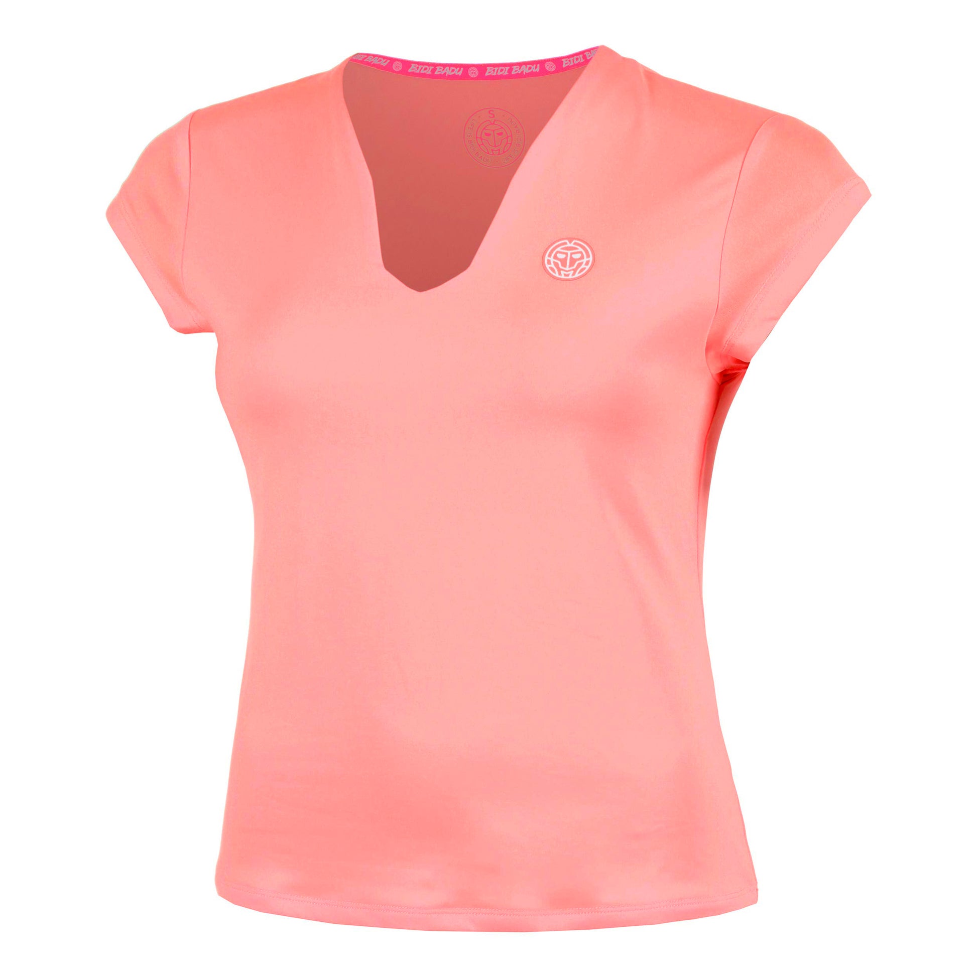 BIDI BADU Out of Control V-Neck T-Shirt Women-pink, white