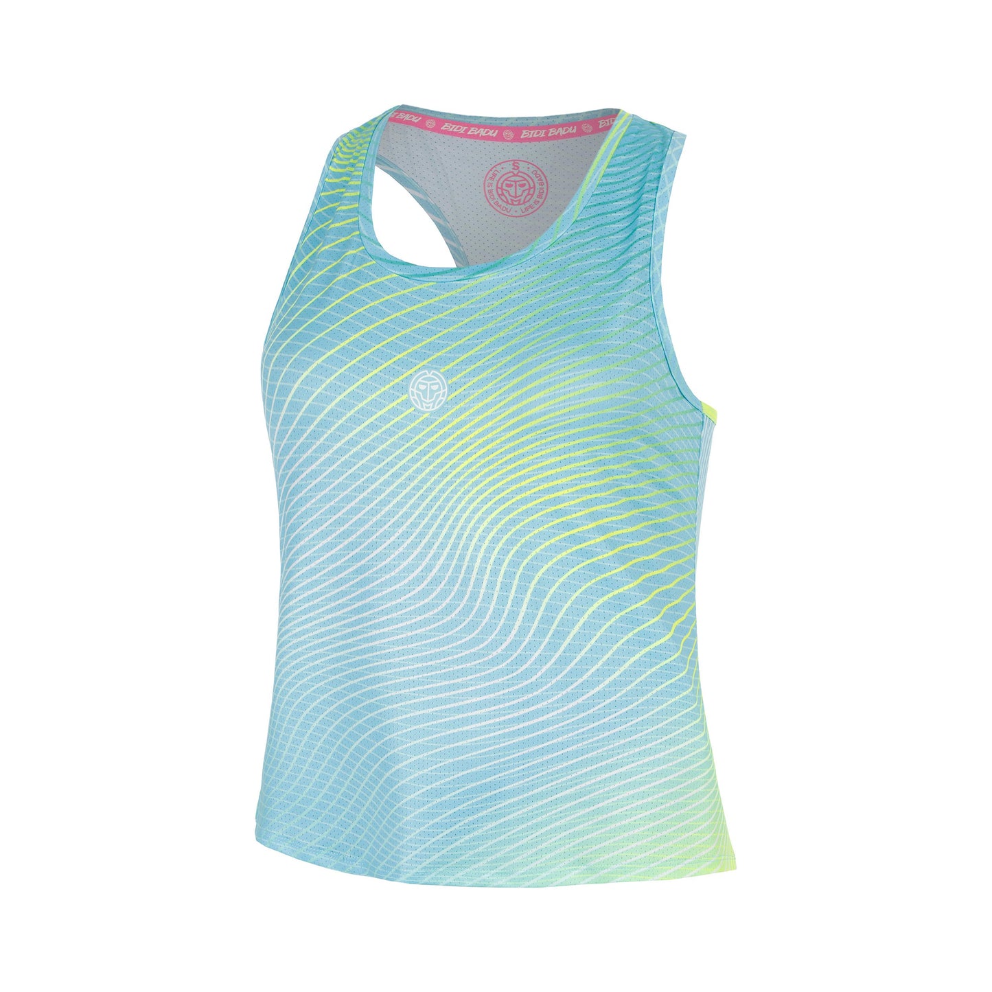 BIDI BADU Out of Control Racerback Tank Top Girls - light blue, neon yellow