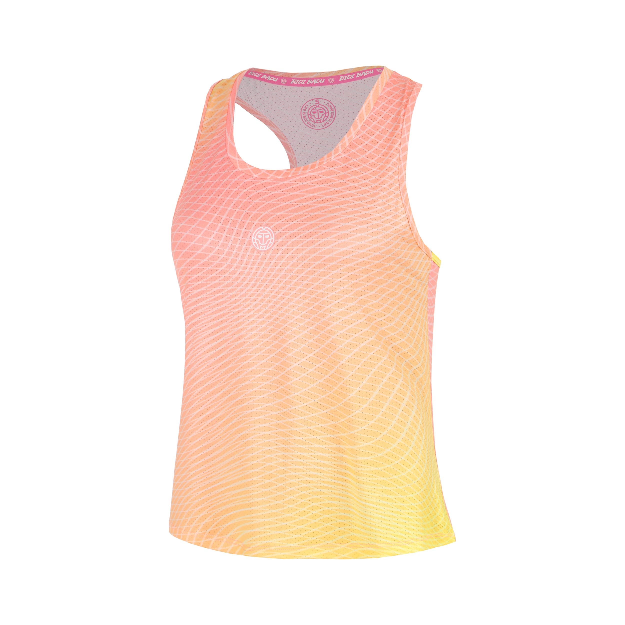 BIDI BADU Out of Control Racerback Tank Top Girls-pink, neon yellow