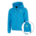 Out of Control Backprint Zip Zip Hoodie Men-blue