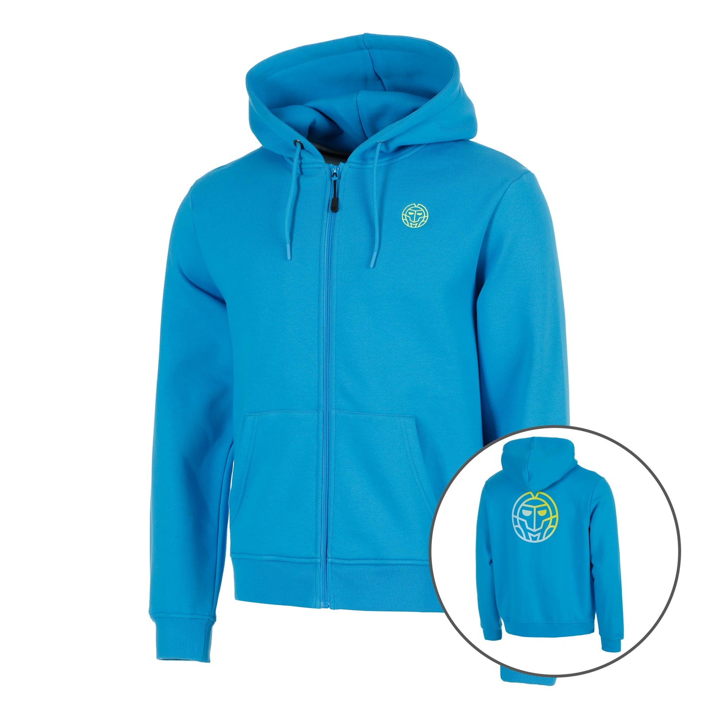 BIDI BADU Out of Control Backprint Zip Zip Hoodie Men-blue