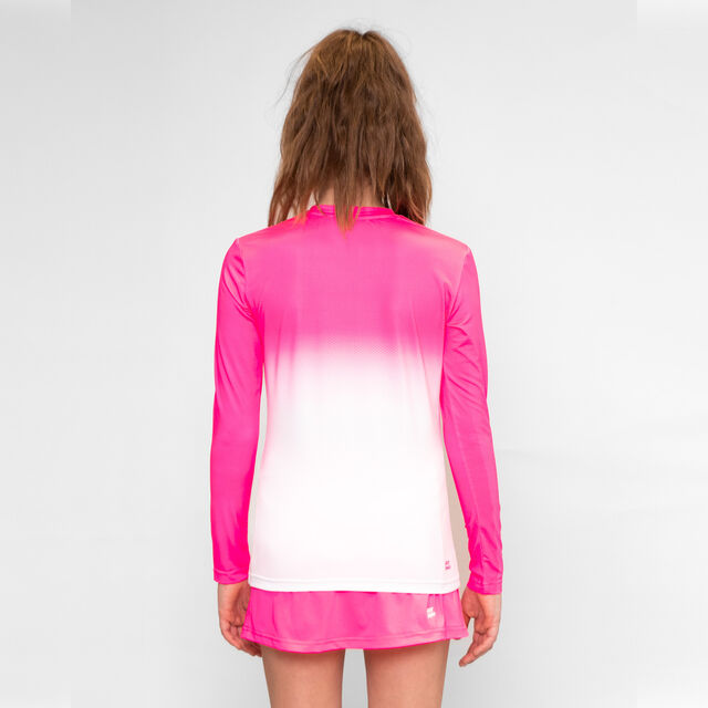 Crew Gradiant Junior Longsleeve - neon green, white