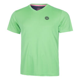 Crew Inside Out V-Neck T-Shirt Men-Neon Green,Dark Blue