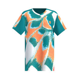 Melbourne 2025 V-Neck T-Shirt Boys-Petrol,Orange