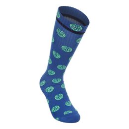 Leif Crew Tech Graphic Tennis Socks 1 Pack-Blue,Neon Green