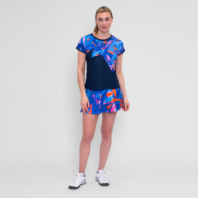 Spike Printed Wavy Skort