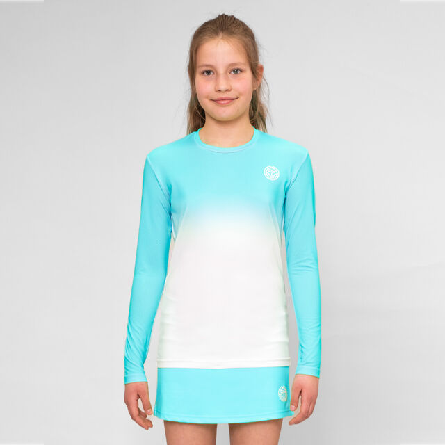 Crew Gradiant Junior Longsleeve - neon green, white