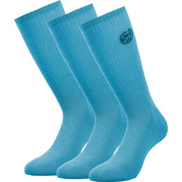 Matayo Crew Tech Sports Socks 3 Pack-Turquoise,Dark Blue