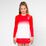 Crew Gradiant Junior Longsleeve - neon green, white
