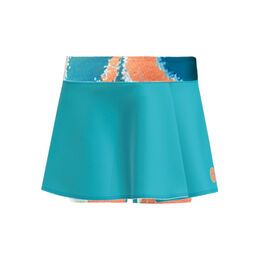 Melbourne 2025 Printed Wavy Skirt Girls-Petrol,Orange