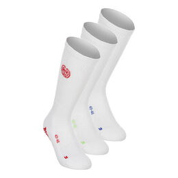 Crispy White Crew Move Tennis Socks-White