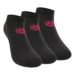 Leana No Show Tech Sports Socks 3 Pack Women-Black,Pink