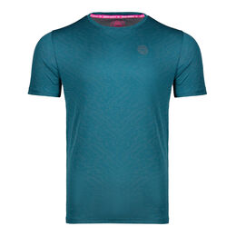 Falou Tech T-Shirt Men-Petrol,Grey