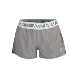Tiida Tech 2 In 1 Shorts Ball Shorts Women-Grey,Mint