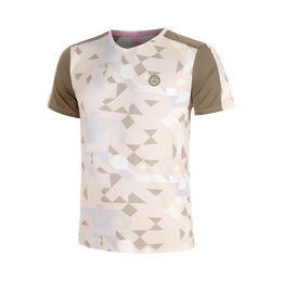 Paris 2025 V-Neck T-Shirt Boys-Beige,Brown