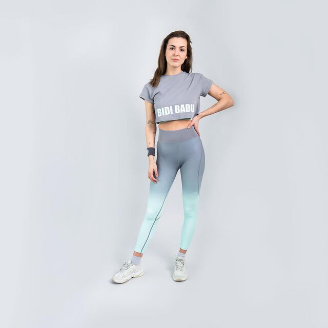 Crura Move Printed Tight - grey/black