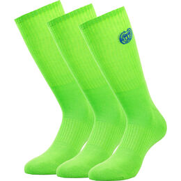 Matayo Crew Tech Sports Socks 3 Pack Men-Neon Green,Blue