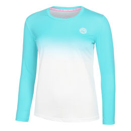 Crew Gradiant Long Sleeve Women-Turquoise,White