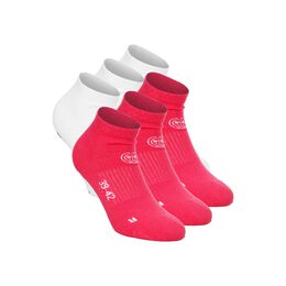No Party XXL No Show Move Tennis Socks-Pink,White