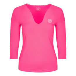 Ariana Tech V-Neck Long sleeve Women - pink, white