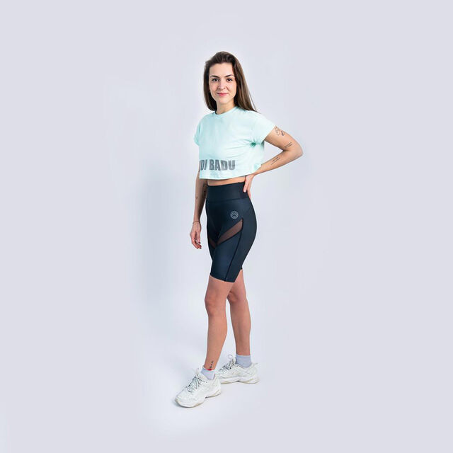 Abdominis Crop Move Tee - black