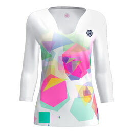 Kaleido V-Neck Long Sleeve Women-Multicoloured