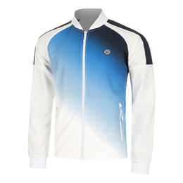 Watercolour Printed Training Jacket Men-White,Blue