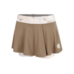 Paris 2025 Printed Wavy Skirt Girls-Brown,Beige