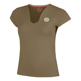 Spectrum V-Neck T-Shirt Women-Brown