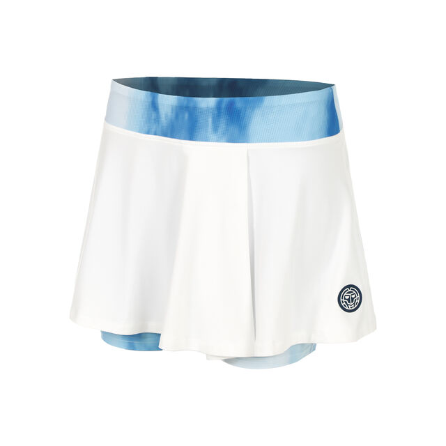 Watercolour Printed Wavy Skort