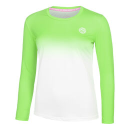 Crew Gradiant Long Sleeve Women-Neon Green,White