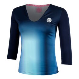 Spectrum V-Neck Long Sleeve Women-Dark Blue,Light Blue