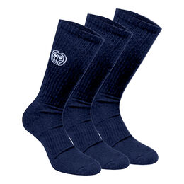 Don Carlito Crew Move Tennis Socks 3 Pack-Dark Blue,White