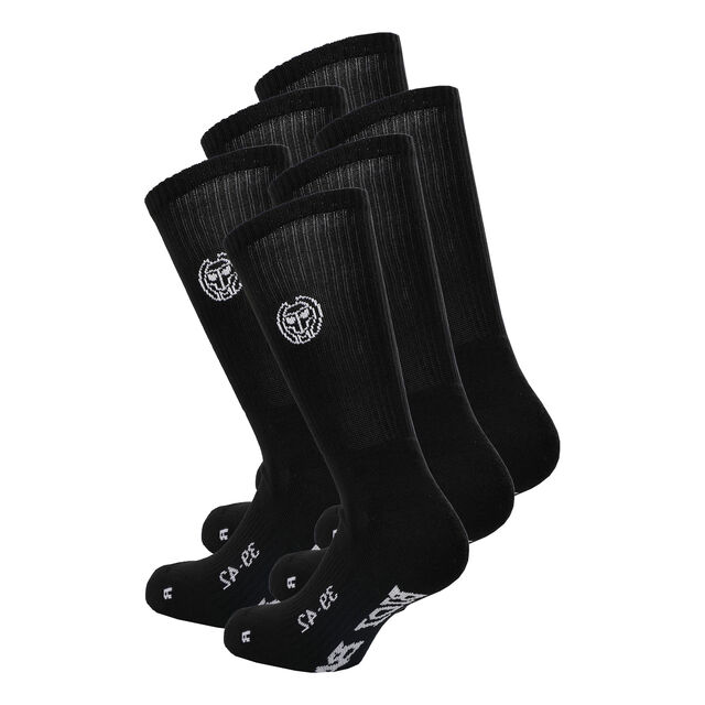 Don Carlito XXL Crew Move Socks 6 Pack - black