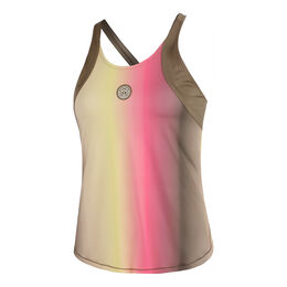 Spectrum Tank Top Women-Brown,Yellow