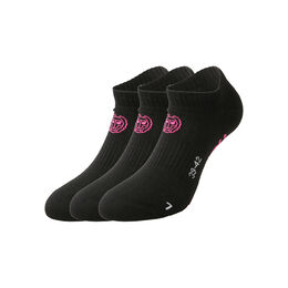 Karli Tech No-Show Sports Socks 3 Pack-Black,Pink