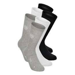 Don Carlito XXL Crew Move Tennis Socks-Grey,Black